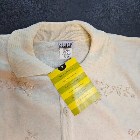 Vintage Fashion Formulas Cream Shirt Set - Picture 2 of 7